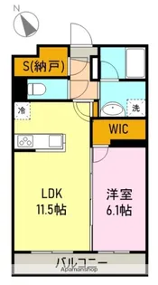 エステートアクア【302号室】の間取り