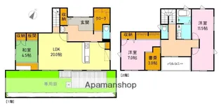 静岡県富士市大淵【一戸建】の間取り