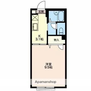 サンシャインコーポ【1階】の間取り