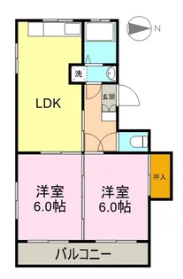 コーポ筍【3階】の間取り