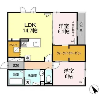 ESPECIAL(エスペシアル)【1階】の間取り