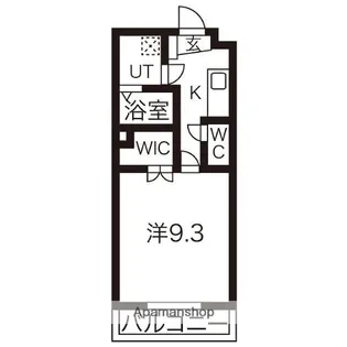 ヴィガラス川成島【503号室】の間取り