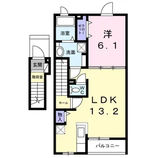 プリマヴェーラ ミモザ【2階】の間取り
