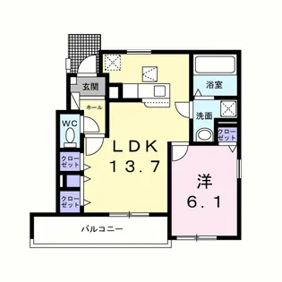 フリーレン【1階】の間取り