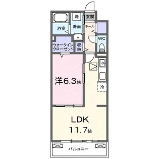 ボナミ B【1階】の間取り