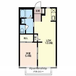 ヴェルドミールB【1階】の間取り