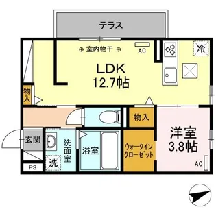 GRACIA(グラシア)【1階】の間取り