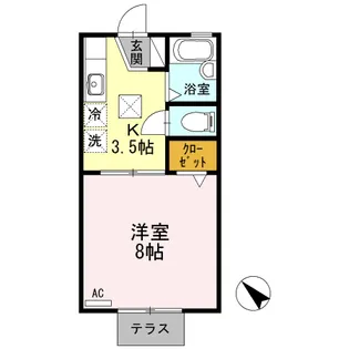 シャルマンS【103号室】の間取り