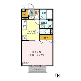 サンベルテ【2階】の間取り