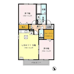 丘壱番館【1階】の間取り