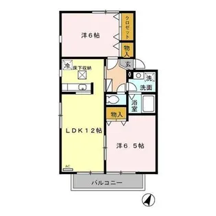 エントピア B【1階】の間取り