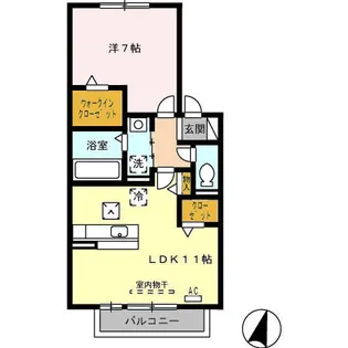 リビングタウン富士 A棟【1階】の間取り