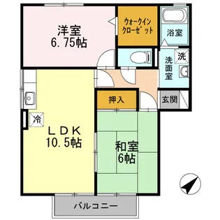 パティオ21 北【1階】の間取り
