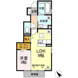 エル・ソル【1階】の間取り