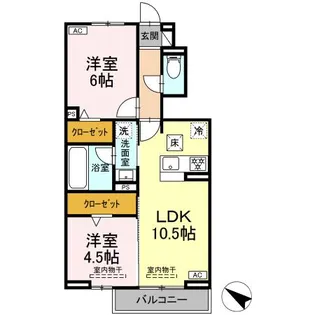 ブランフルール【1階】の間取り
