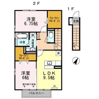 リアン【2階】の間取り