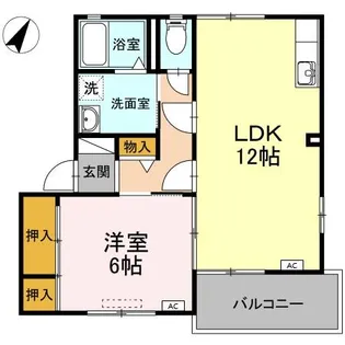 DIASカワグチ A棟【2階】の間取り