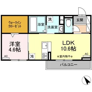 グランパセオ【2階】の間取り