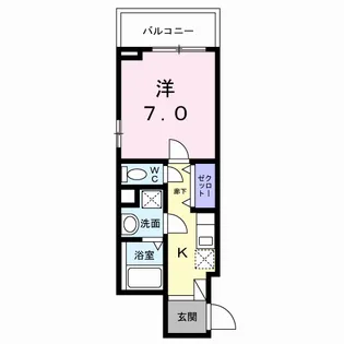 フラッグシップ中町【4階】の間取り