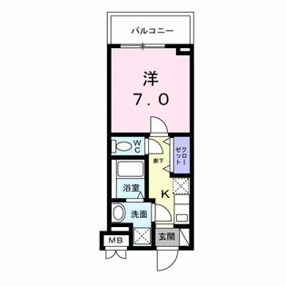 フラッグシップ中町【5階】の間取り