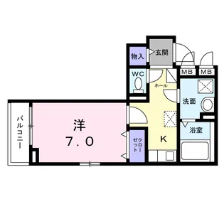 フラッグシップ中町【4階】の間取り
