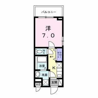 フラッグシップ中町【5階】の間取り