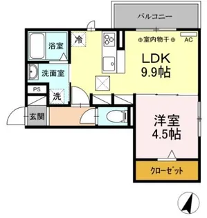 MAISON.CHOSEI(メゾンチョウセイ)【1階】の間取り