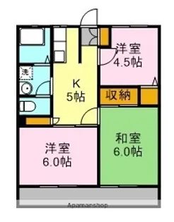 サンシティ富島A【101号室】の間取り