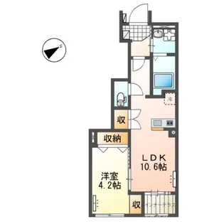 LIVE・DELIGHT【1階】の間取り