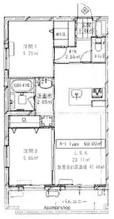 グレイスFUJIOKA【201号室】の間取り