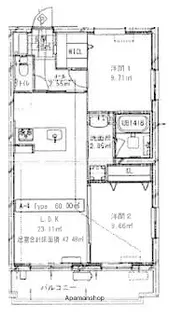 グレイスFUJIOKA【205号室】の間取り