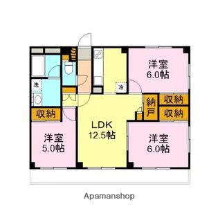 カーサ長窪A【122号室】の間取り