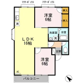 アネックス A【2階】の間取り