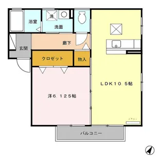パストラル B【1階】の間取り