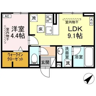 ノブレス【1階】の間取り