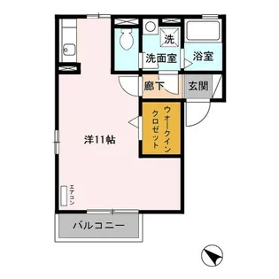 コンフォールII【2階】の間取り