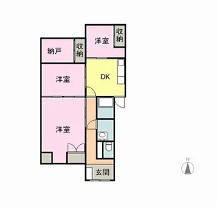武井ハウス【1F号室】の間取り
