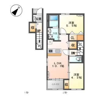 DA・MONDE【2階】の間取り