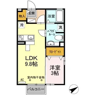 リヴェールII【2階】の間取り