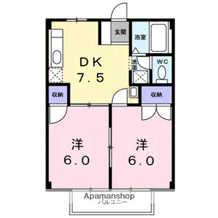 サンパレス淀川B【202号室】の間取り