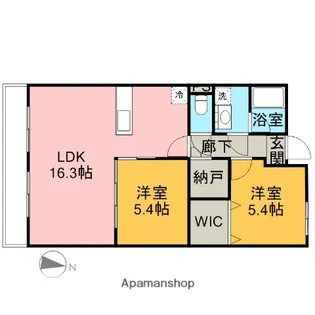 アルストロメリア【201号室】の間取り
