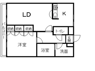 プランドールパピヨン【2階】の間取り