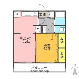 ふじハイム ふじハイムⅥ【1階】の間取り