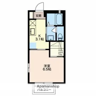 デ・モーレン【1階】の間取り