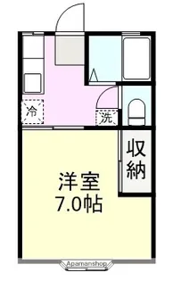 パームコートA【107号室】の間取り