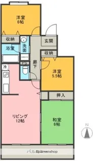 カサヴェルデ弐番館【1階】の間取り