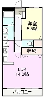 レアールレオン【1階】の間取り