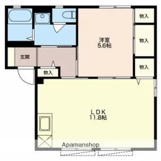 ラウンドエマリエ【1階】の間取り