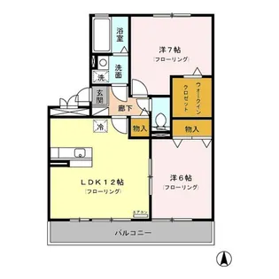 サンハイムさつき【2階】の間取り