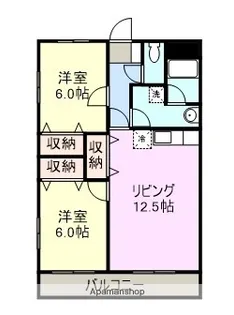ユニヴェールKODAMA【3階】の間取り